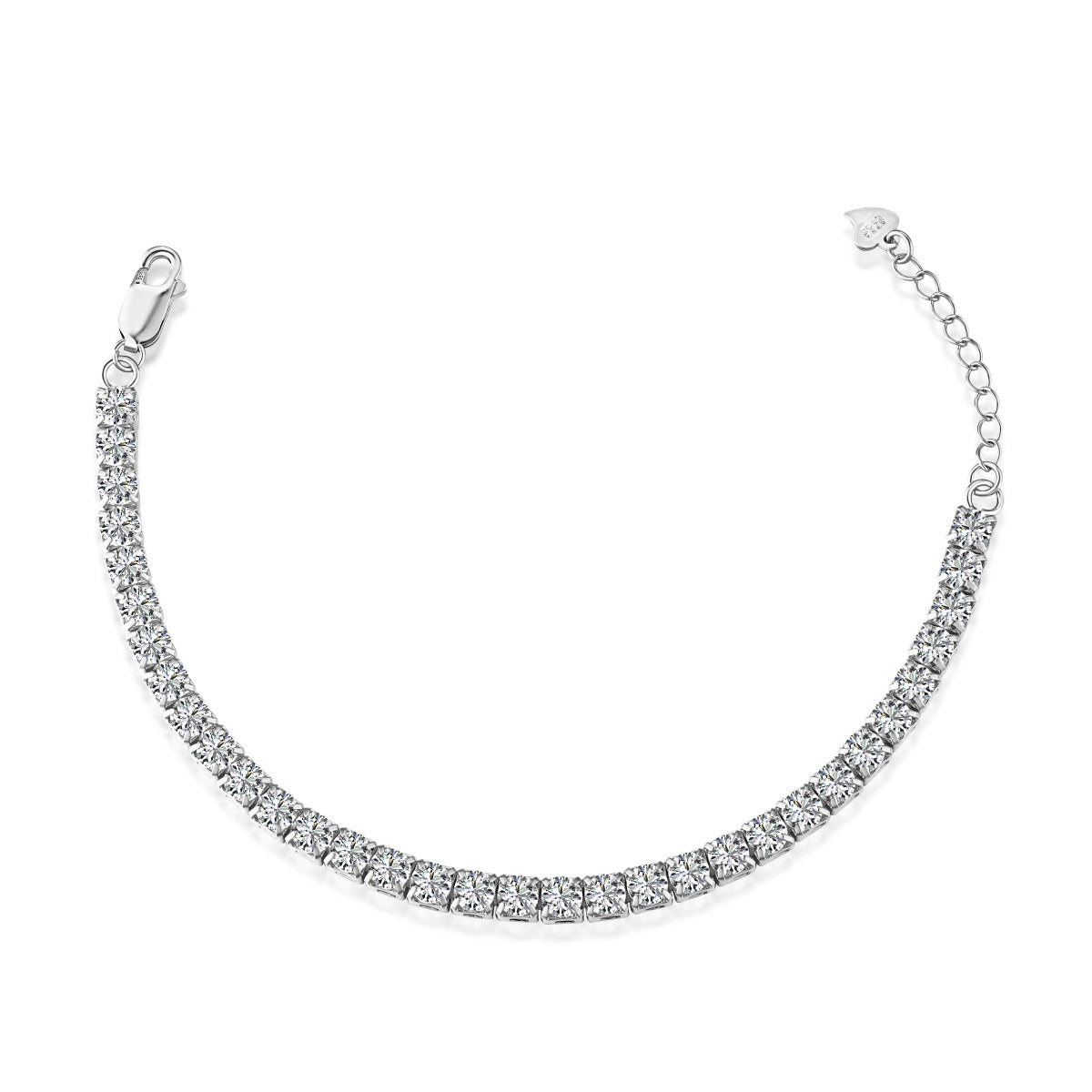[Lumi Jewelry]Sparkling Radiant Princess Cut Tennis Bracelet
