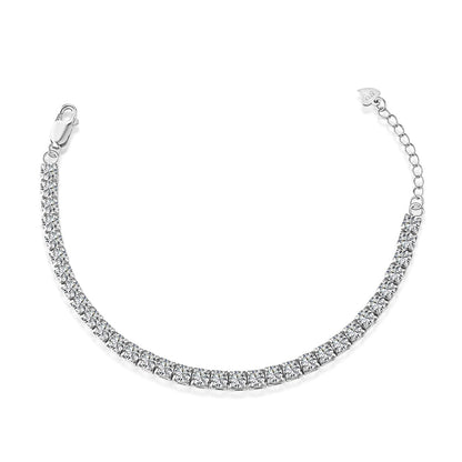 [Lumi Jewelry]Sparkling Radiant Princess Cut Tennis Bracelet