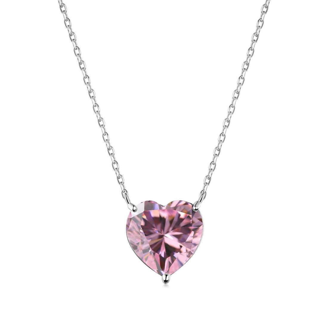 [Lumi Jewelry]6.0 carat Radiant Heart Shape Necklace