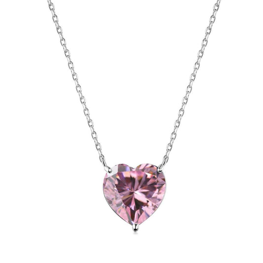 [Lumi Jewelry]6.0 carat Radiant Heart Shape Necklace