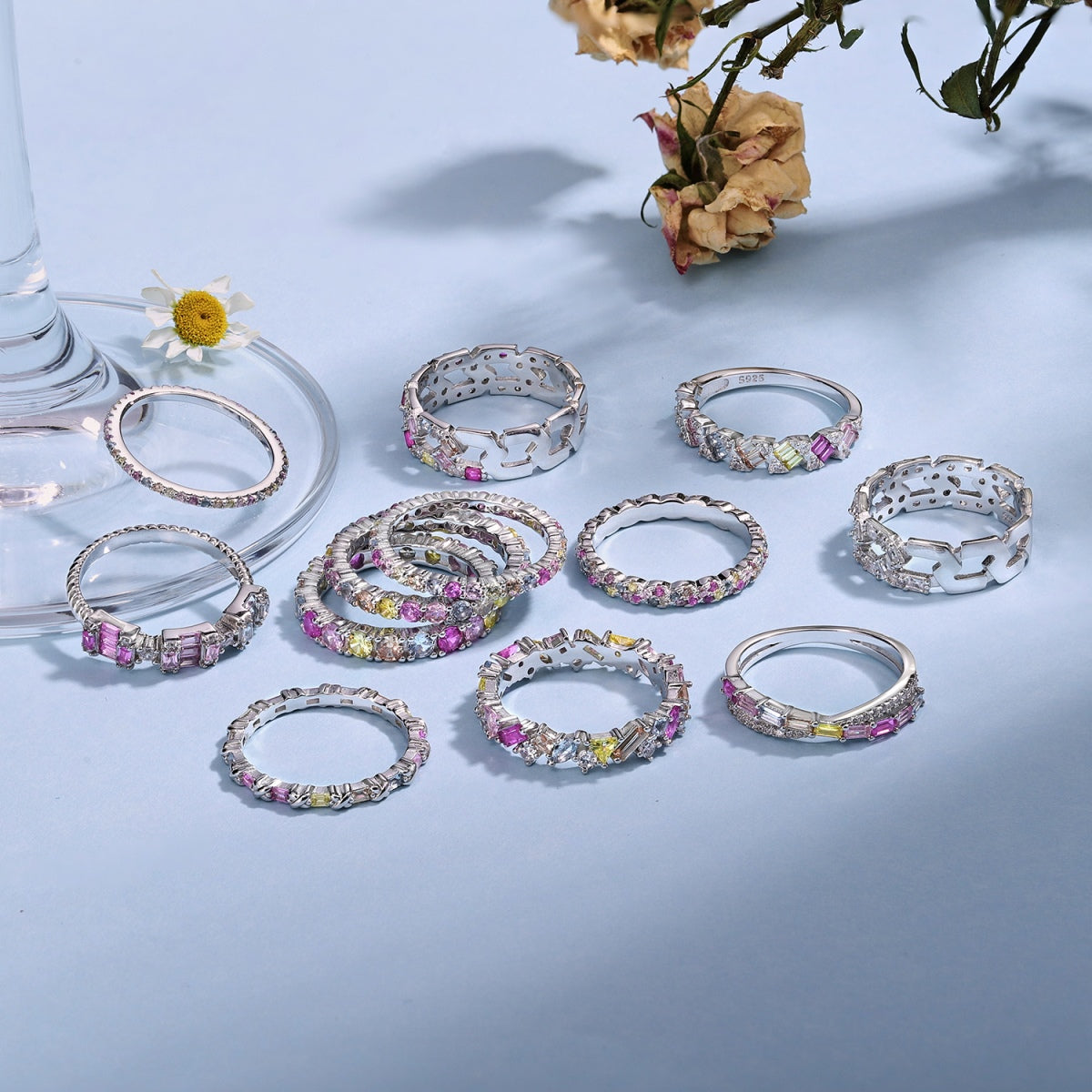 [Lumi Jewelry]Unique Colorful Emerald Cut Party Ring