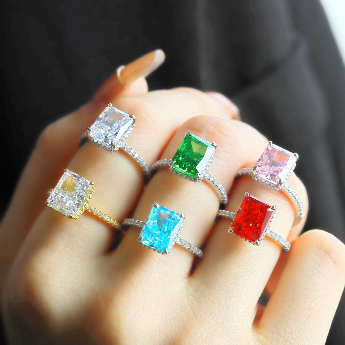 [Lumi Jewelry]4.0 Carat Luxurious Engagement Ring