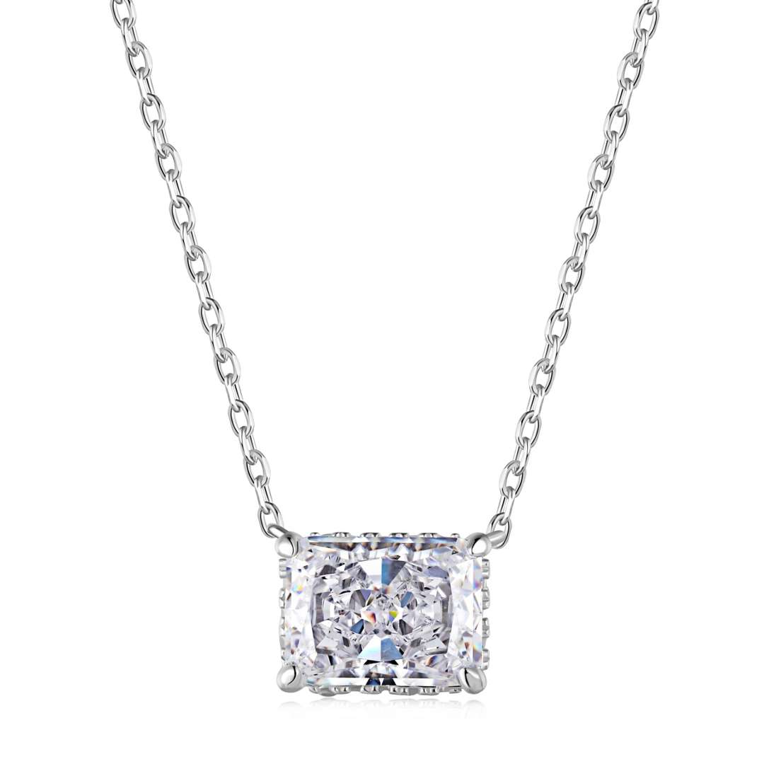[Lumi Jewelry]Luxurious Square Shape Colorful Necalack
