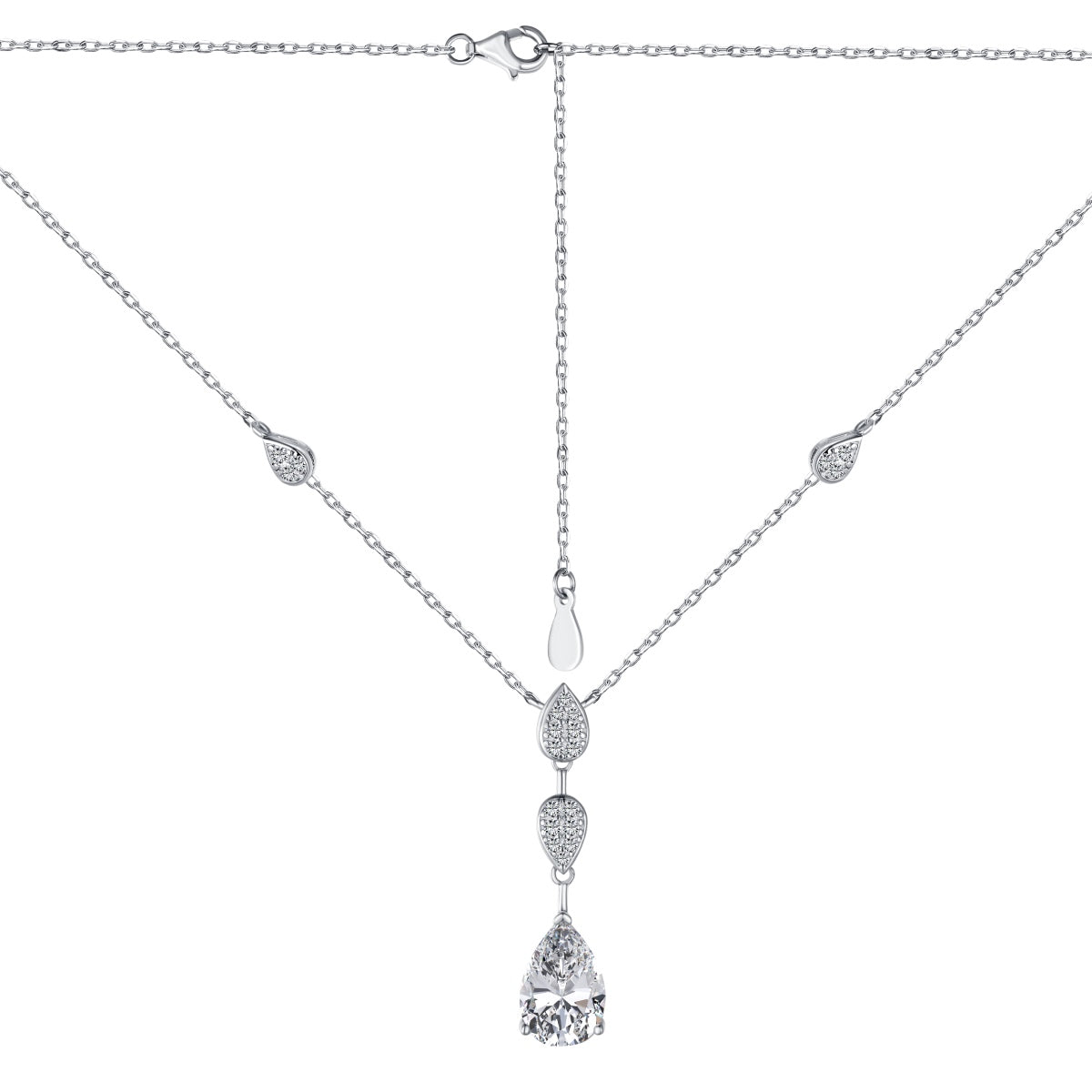 [Lumi Jewelry]Dazzling Pear Cut Necklace