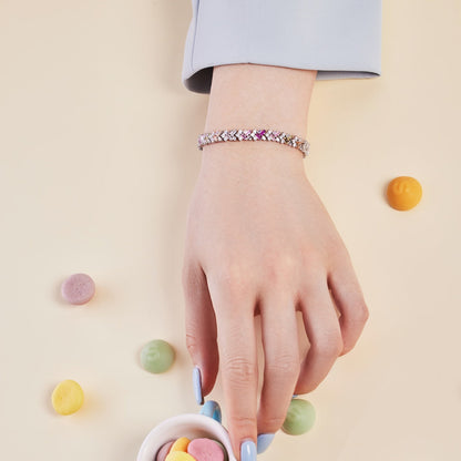 [Lumi Jewelry]Dazzling Unique Multi Shape Daily Bracelet