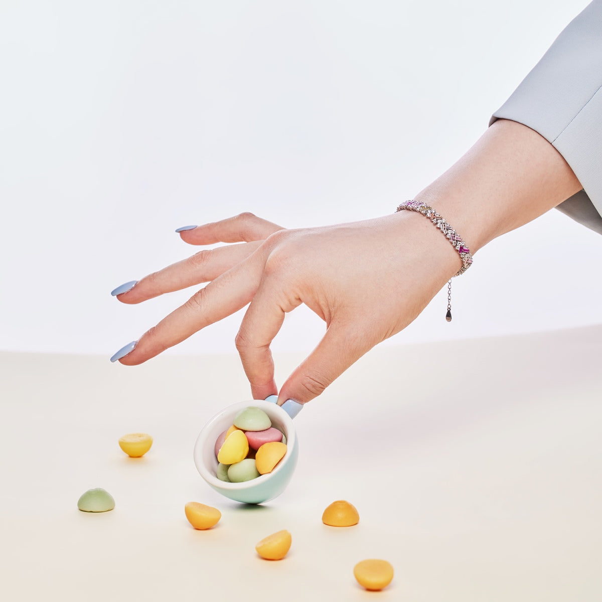 [Lumi Jewelry]Dazzling Unique Multi Shape Daily Bracelet