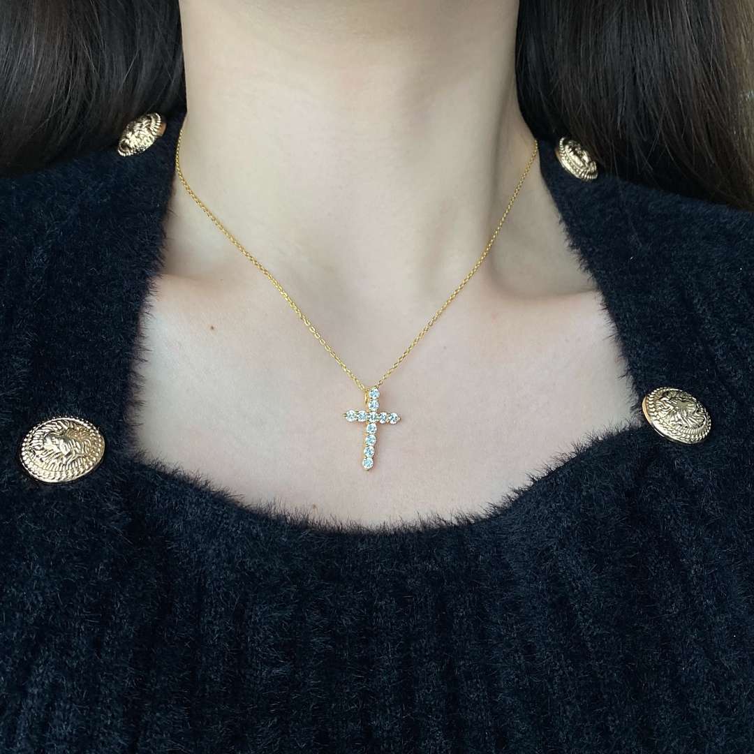 [Lumi Jewelry]Unique Cross Shape Necklace