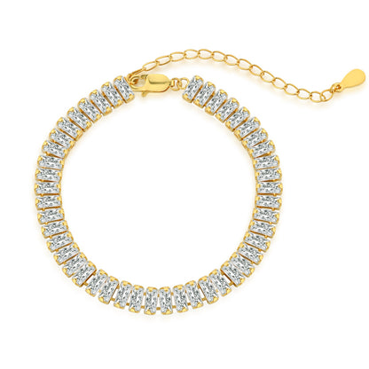 [Lumi Jewelry]Exquisite Emerald Cut Daily Bracelet