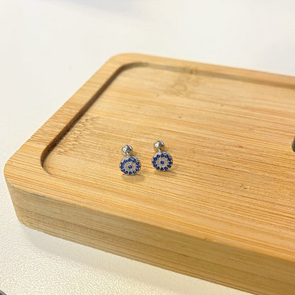 [Lumi Jewelry]Devil's Eye Ear Bone Nail Earrings