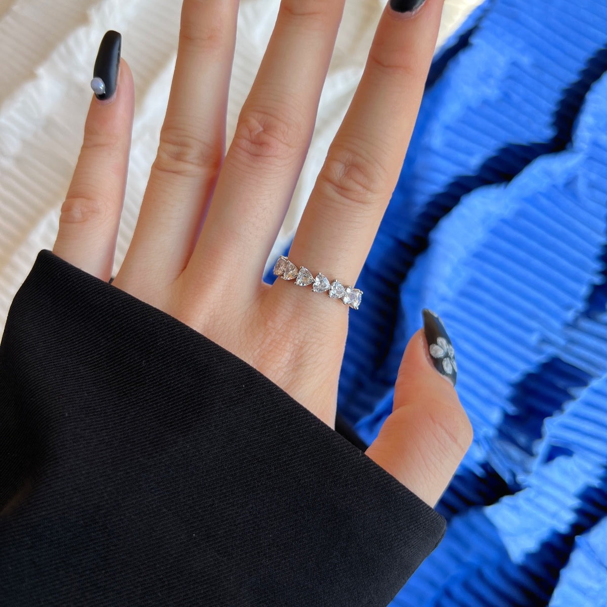 [Lumi Jewelry]0.25 Carat Radiant Romance Heart Cut Lover Ring
