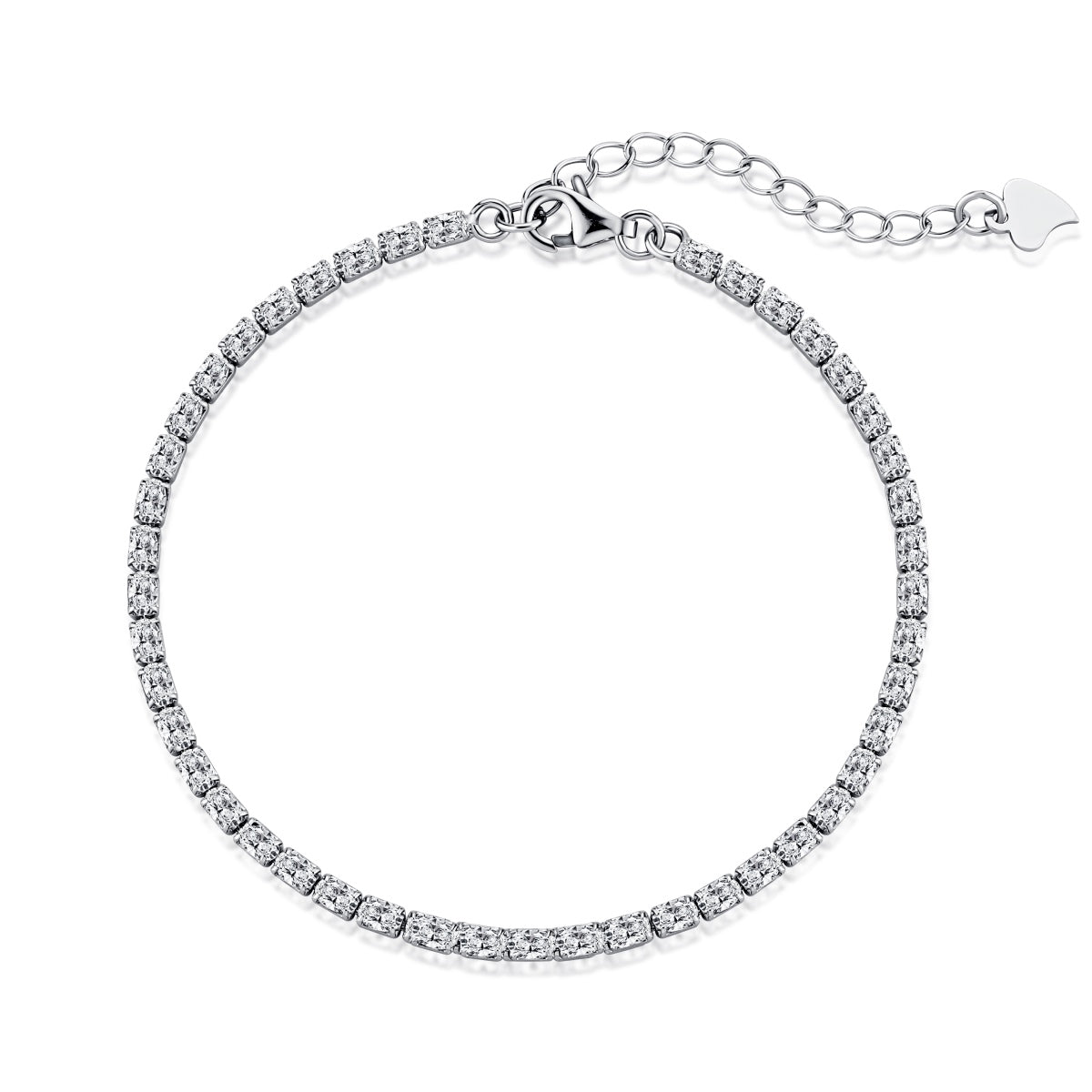 [Lumi Jewelry]Elegant Emerald Cut Daily Bracelet
