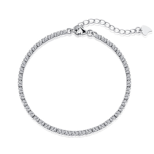 [Lumi Jewelry]Elegant Emerald Cut Daily Bracelet