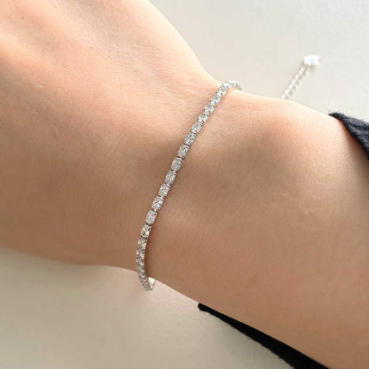 [Lumi Jewelry]Elegant Emerald Cut Daily Bracelet