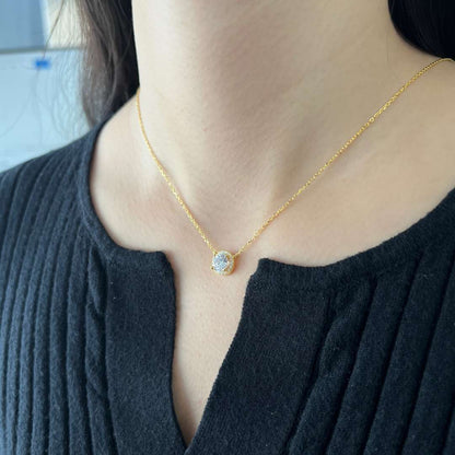 [Lumi Jewelry]Luxurious Round Cut Necklace