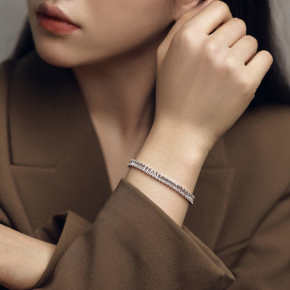 [Lumi Jewelry]Exquisite Emerald Cut Daily Bracelet