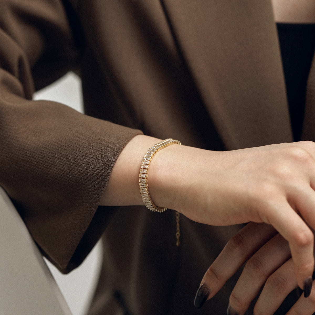[Lumi Jewelry]Exquisite Emerald Cut Daily Bracelet