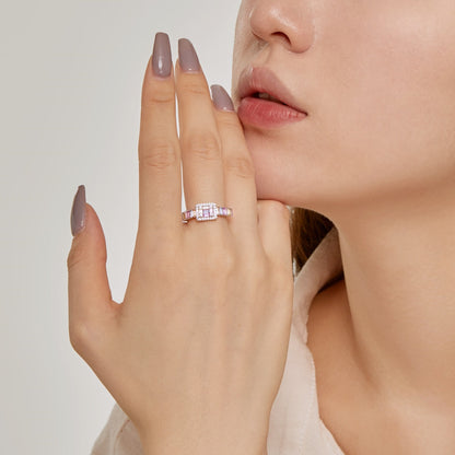 [Lumi Jewelry]Exquisite Colorful Radiant Cut Party Ring