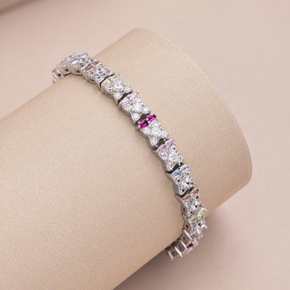 [Lumi Jewelry]Unique Colorful Flower Shape Daily Bracelet