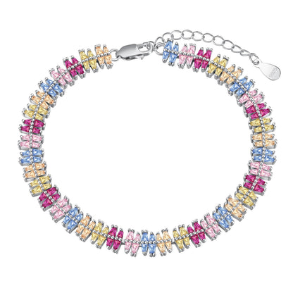 [Lumi Jewelry]Sparkling Exquisite Multi Cut Party Bracelet