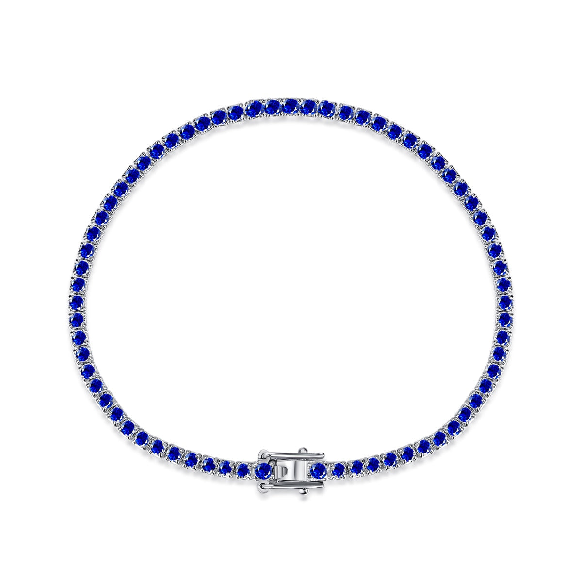[Lumi Jewelry]Dazzling Colorful Round Cut Daily Bracelet