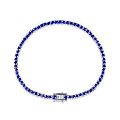 [Lumi Jewelry]Dazzling Colorful Round Cut Daily Bracelet