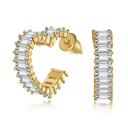 [Lumi Jewelry]Radiant Heart Cutout Earrings