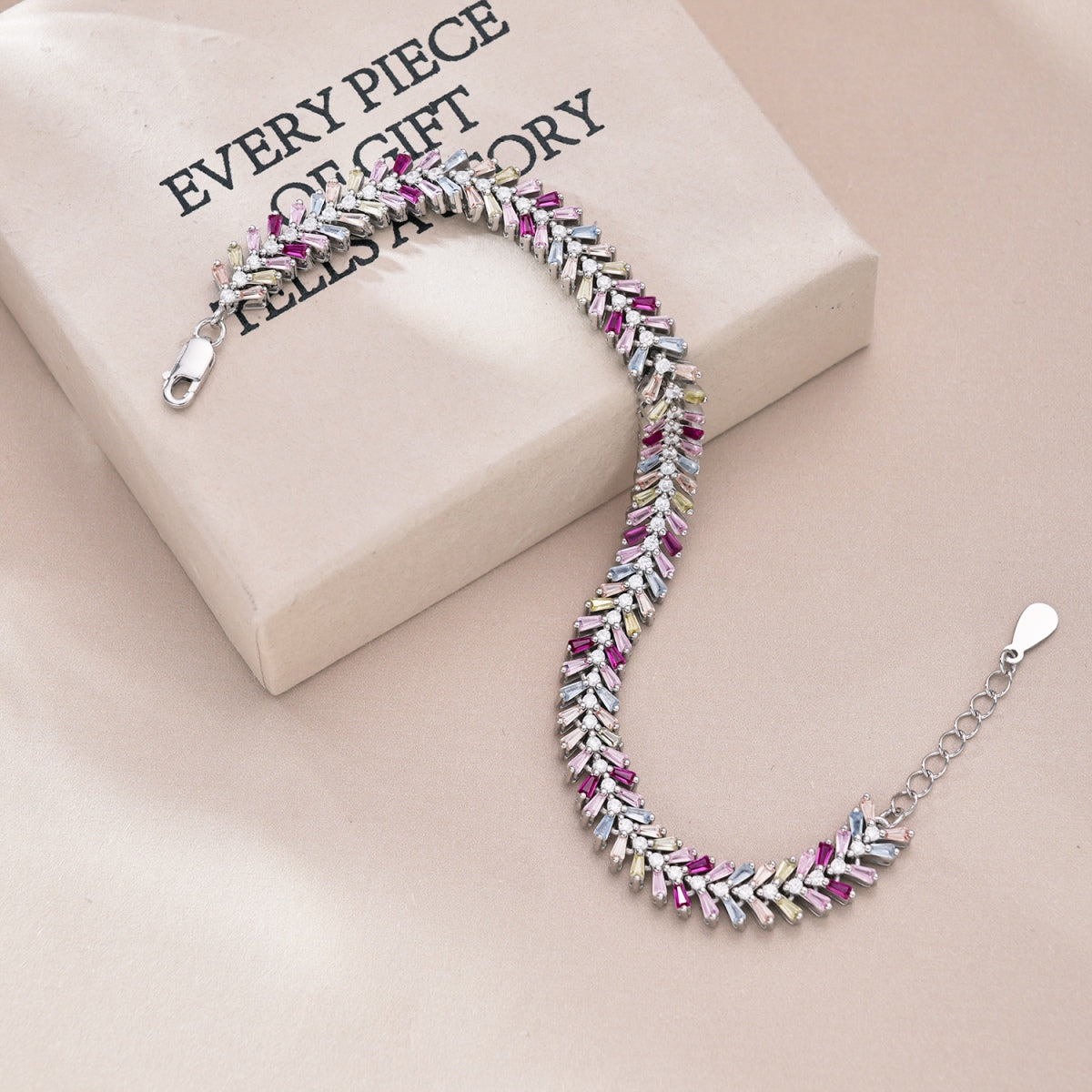 [Lumi Jewelry]Dainty Radiant Emerald Cut Daily Bracelet