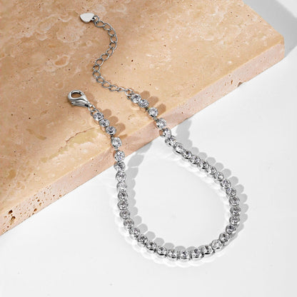 [Lumi Jewelry]Ornate  Sparkling Round Cut Daily Bracelet