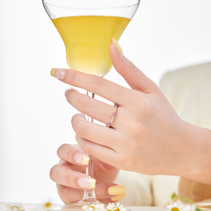 [Lumi Jewelry]Elegant Vivid Round Cut Daily Ring