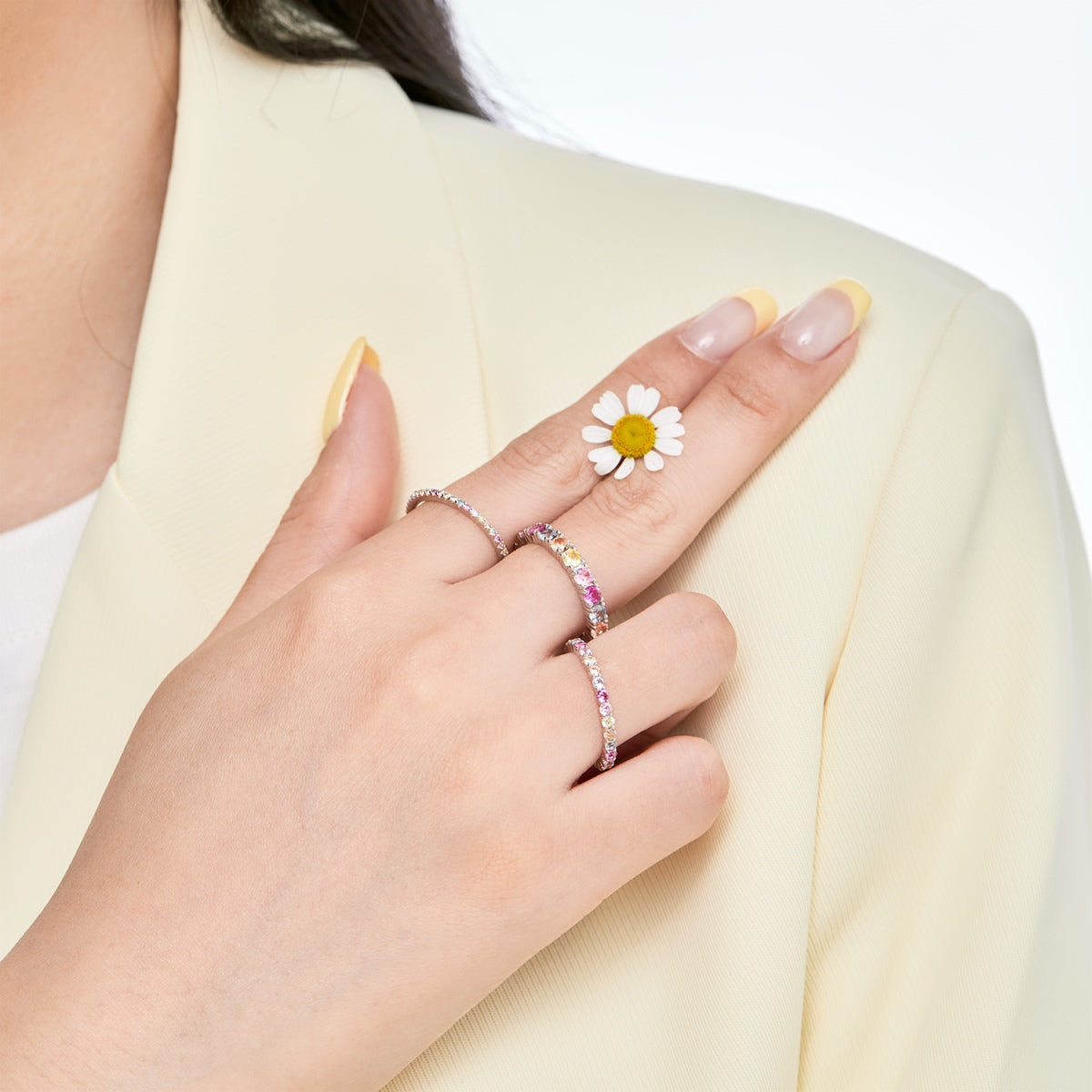 [Lumi Jewelry]Elegant Vivid Round Cut Daily Ring