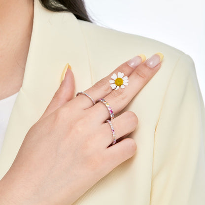 [Lumi Jewelry]Elegant Vivid Round Cut Daily Ring