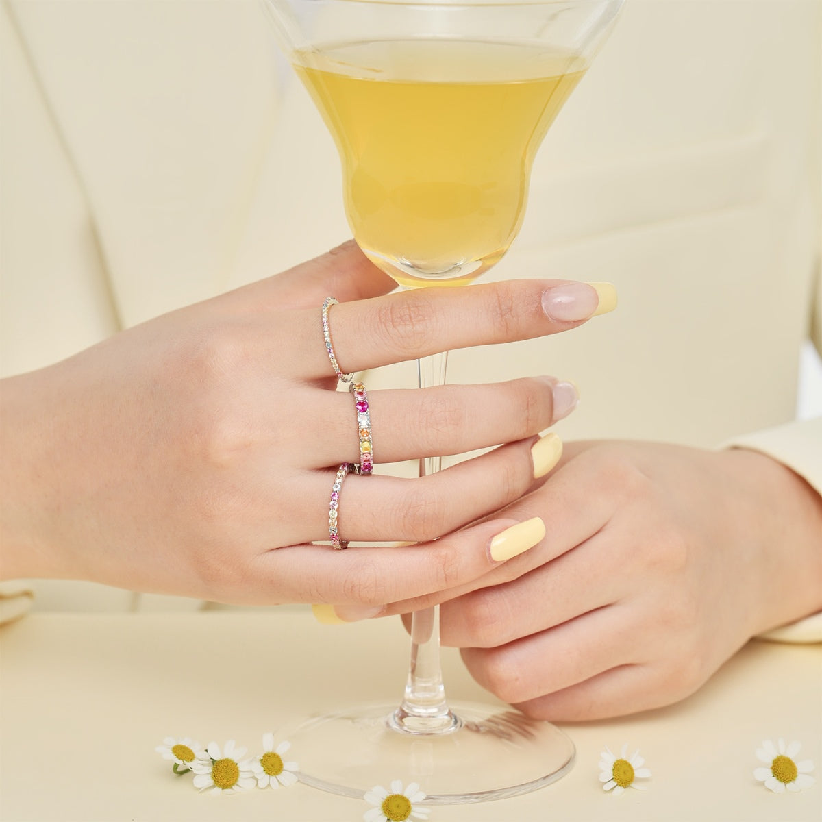 [Lumi Jewelry]Elegant Vivid Round Cut Daily Ring