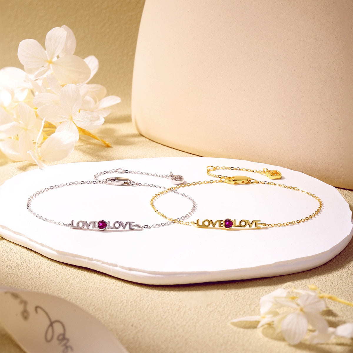 [Lumi Jewelry]Romantic Heart Shape Lover Bracelet
