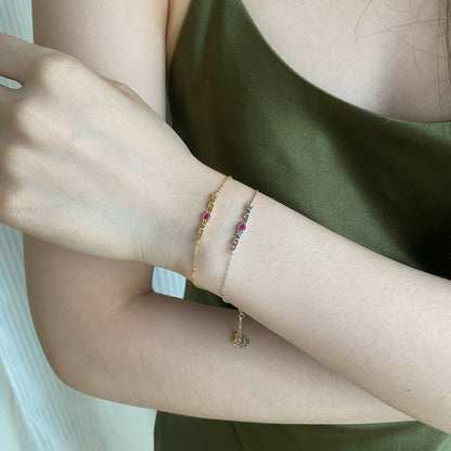 [Lumi Jewelry]Romantic Heart Shape Lover Bracelet