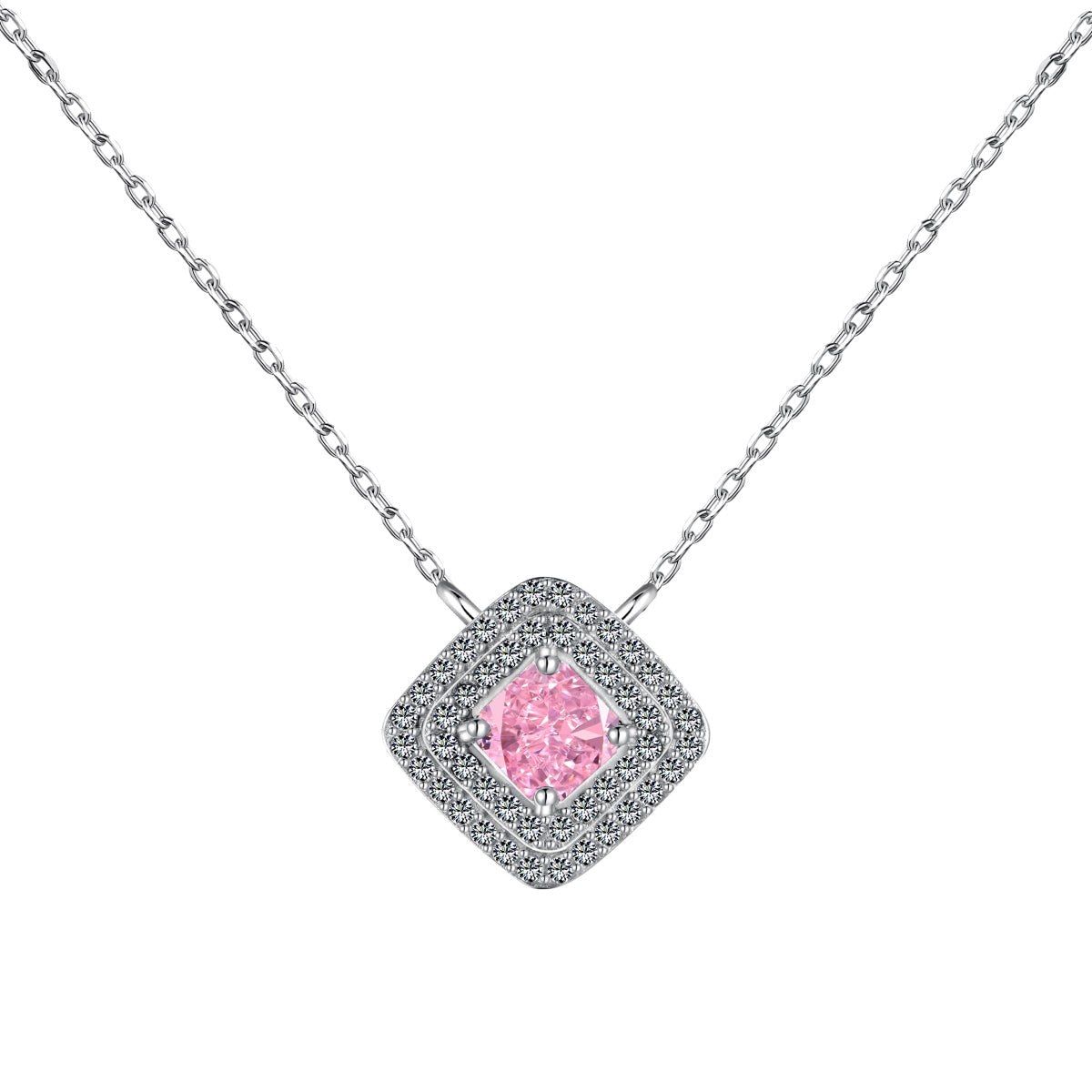 [Lumi Jewelry]Sparkling Asscher Cut Necklace