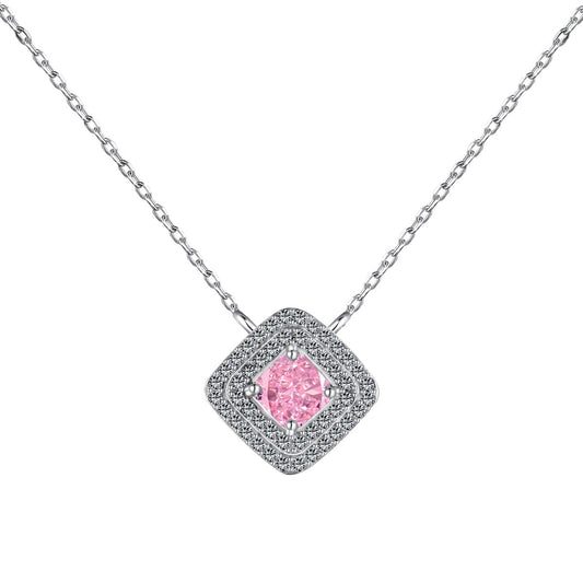 [Lumi Jewelry]Sparkling Asscher Cut Necklace