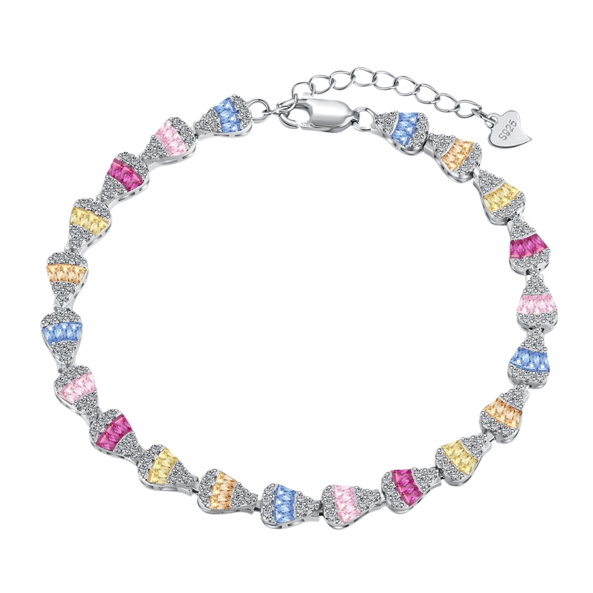[Lumi Jewelry]Radiant Water Drop Shape Daily Bracelet