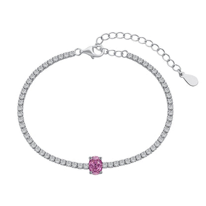 [Lumi Jewelry]0.75 Carat Exquisite Oval Cut Daily Bracelet