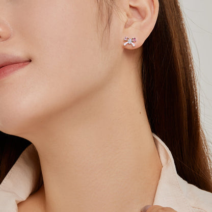[Lumi Jewelry]Ornate Butterfly Shape Daily Earrings