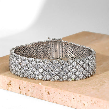 [Lumi Jewelry]Ornate Elegant Round Cut Party Bracelet