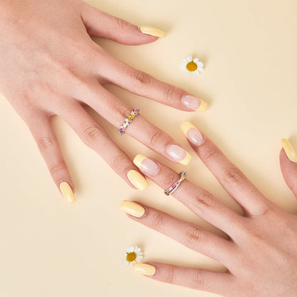 [Lumi Jewelry]Dazzling Polychromatic Multi cut Daily Ring