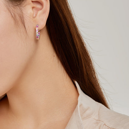 [Lumi Jewelry]Unique Round Cut Daily Earrings