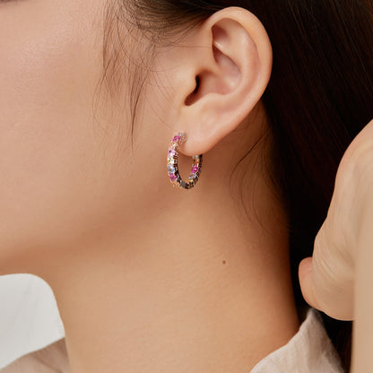 [Lumi Jewelry]Unique Round Cut Daily Earrings