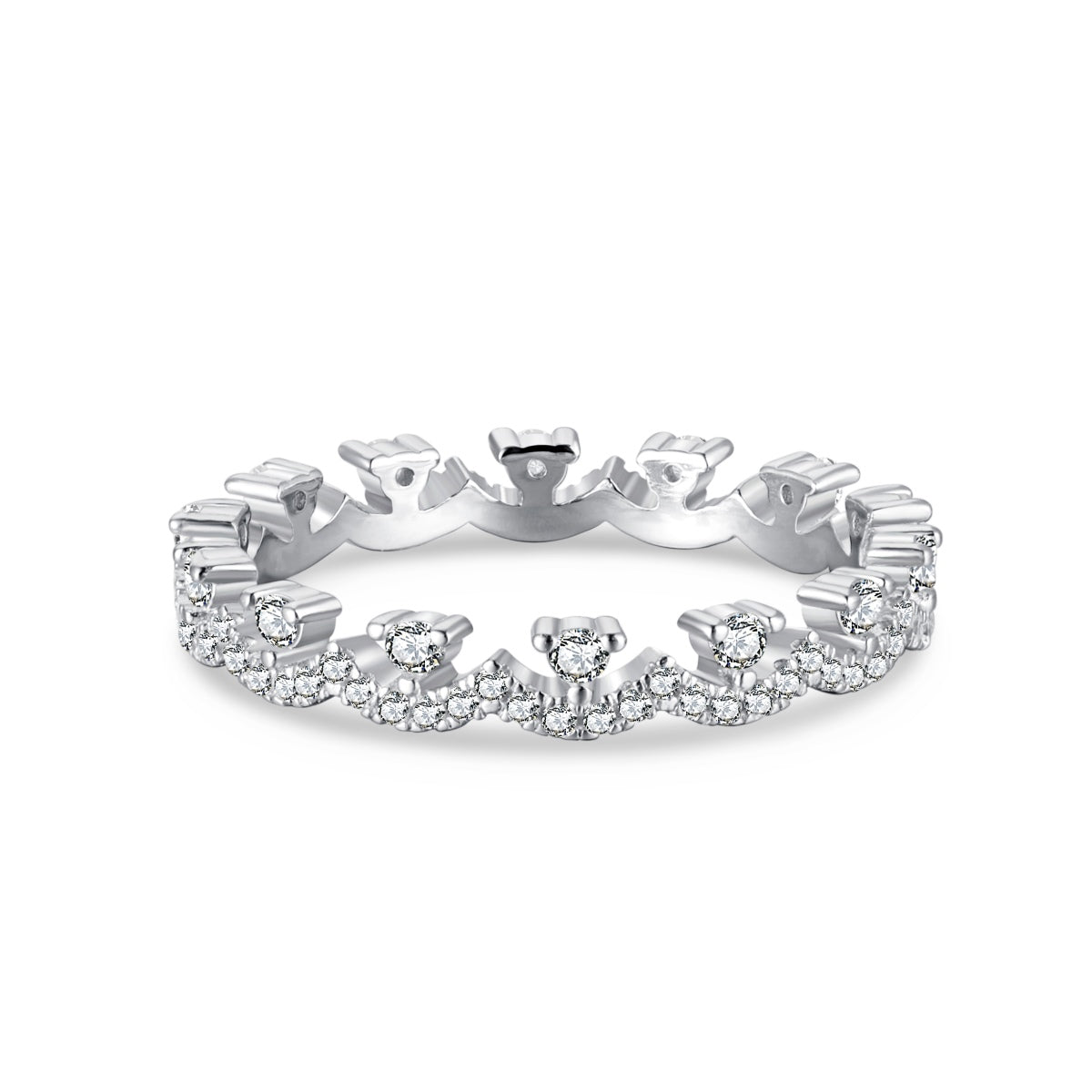 [Lumi Jewelry]Elegant Resplendent Round Shape Party Ring