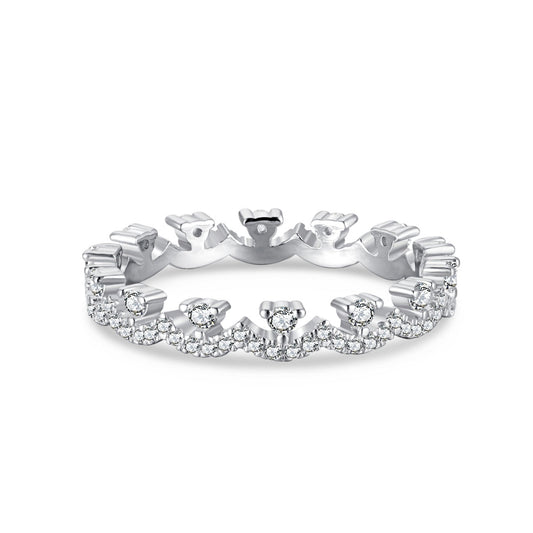 [Lumi Jewelry]Elegant Resplendent Round Shape Party Ring