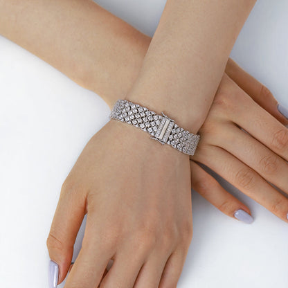[Lumi Jewelry]Ornate Elegant Round Cut Party Bracelet