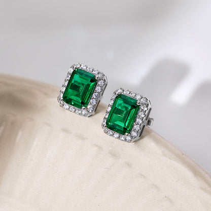 [Lumi Jewelry]Luxurious Dainty Emerald Cut Banquet Earrings
