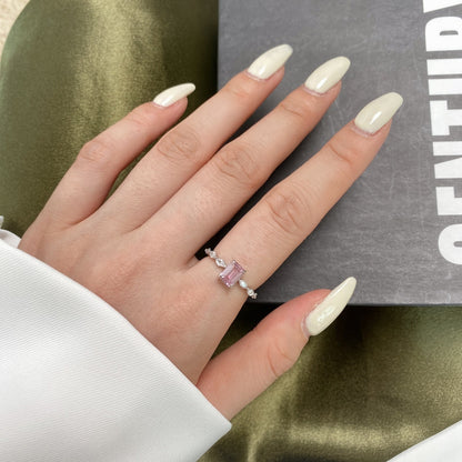 [Lumi Jewelry]1.0 Carat Dainty Resplendent Radiant Cut Daily Ring