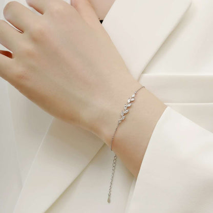 [Lumi Jewelry]Elegant Wheat Leaves Shape Bracelet