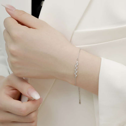 [Lumi Jewelry]Elegant Wheat Leaves Shape Bracelet